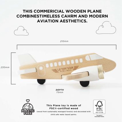 Le Toy Van - Avión de madera