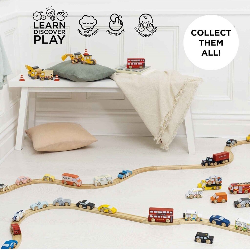 Le Toy Van - Juego de coches de rescate con helicóptero