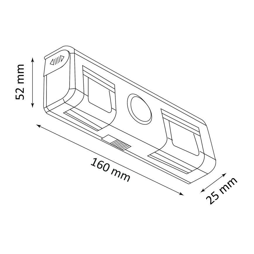 LED Aplique con sensor LED/3xAAA/4,5V
