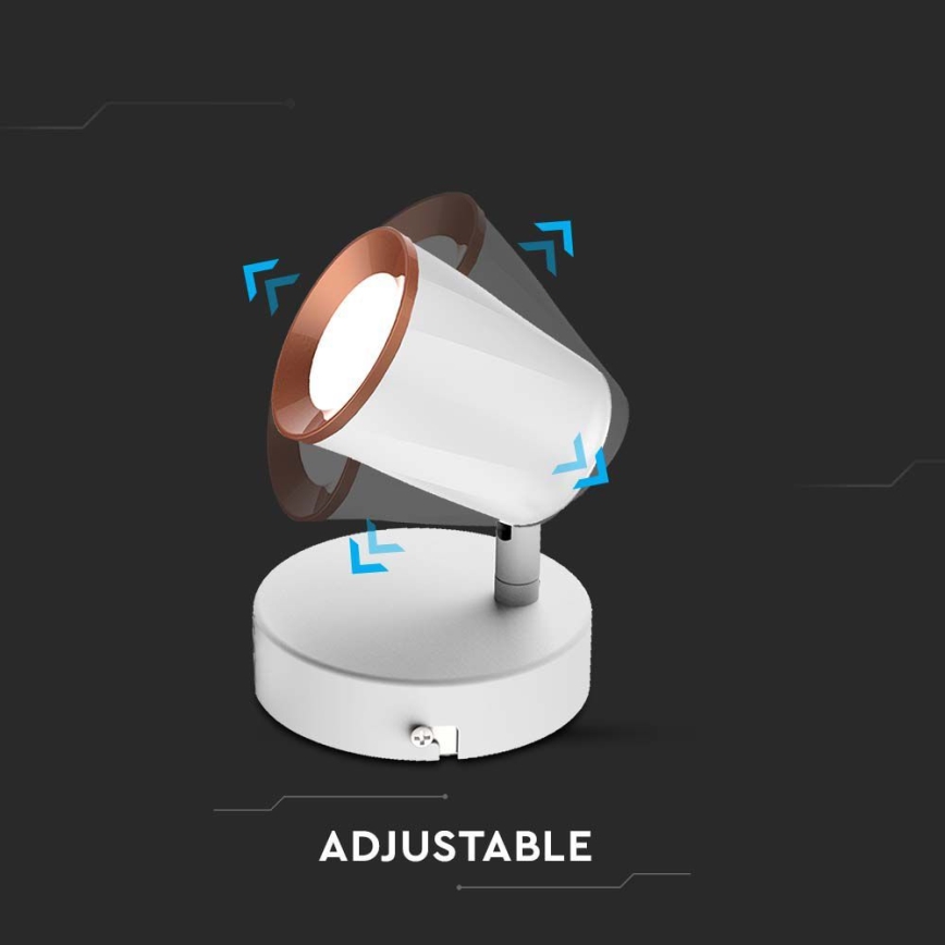 Aplique de pared LED LED/5W/230V 3000K blanco