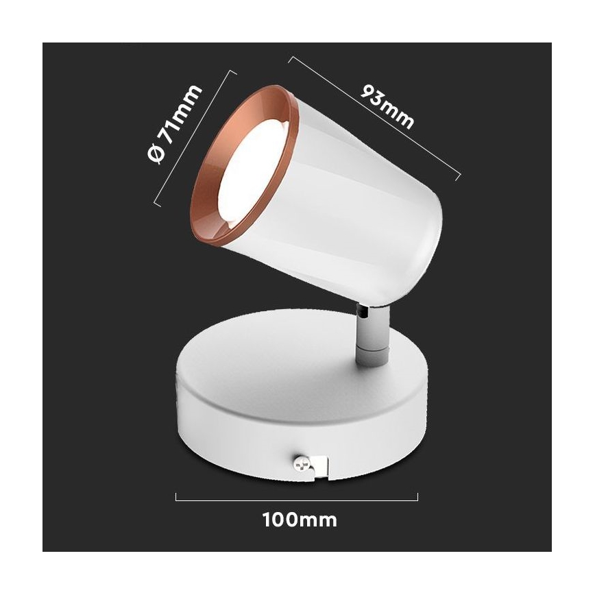 Aplique de pared LED LED/5W/230V 4000K blanco