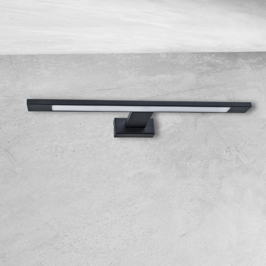LED Aplique de pared para baño SHINE LED/7W/230V 40 cm IP44 negro