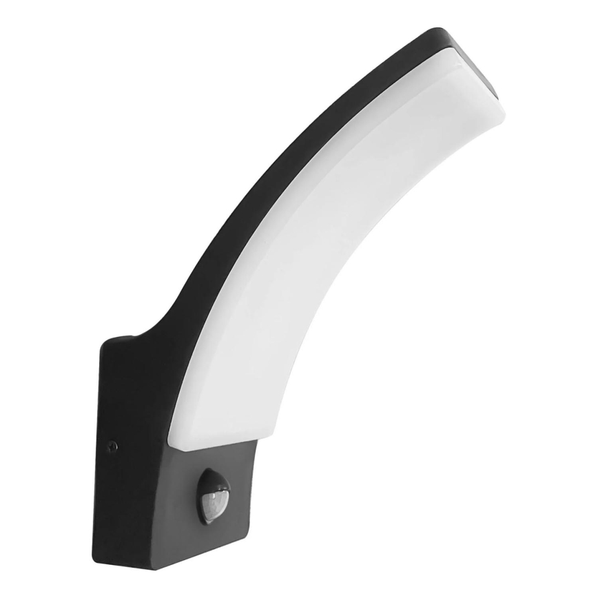 LED Aplique para exterior con sensor AMY LED/12W/230V IP44 negro