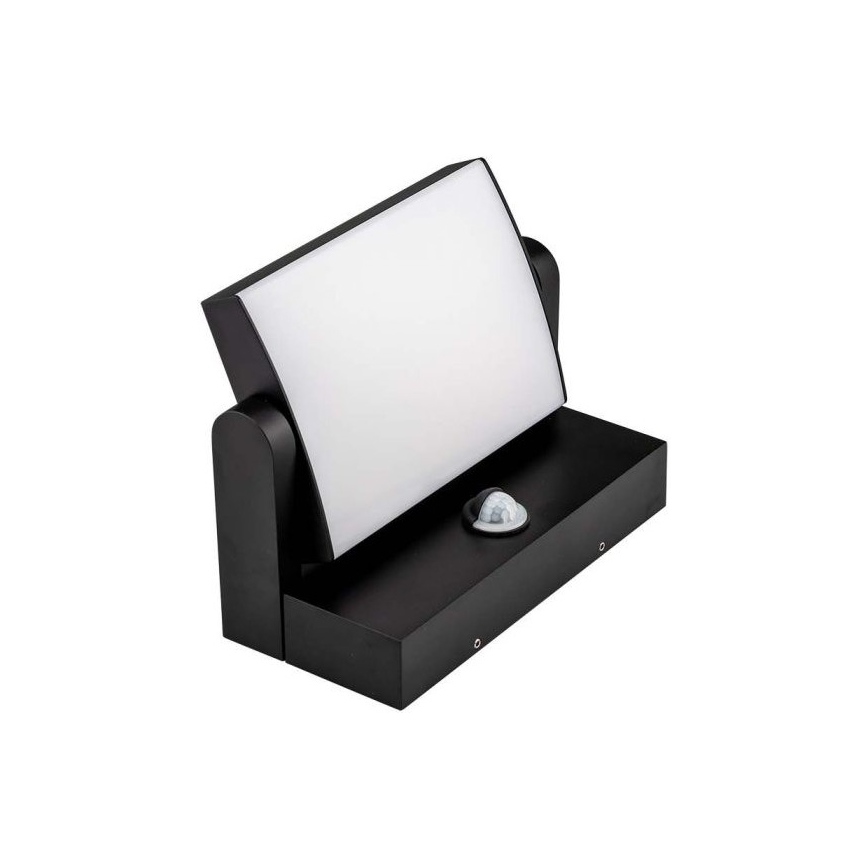 LED Aplique para exterior con sensor LED/17W/230V 3000K IP65 negro