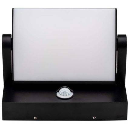 LED Aplique para exterior con sensor LED/17W/230V 3000K IP65 negro