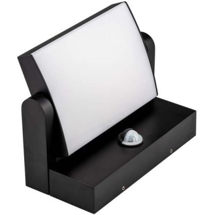 LED Aplique para exterior con sensor LED/17W/230V 4000K IP65 negro