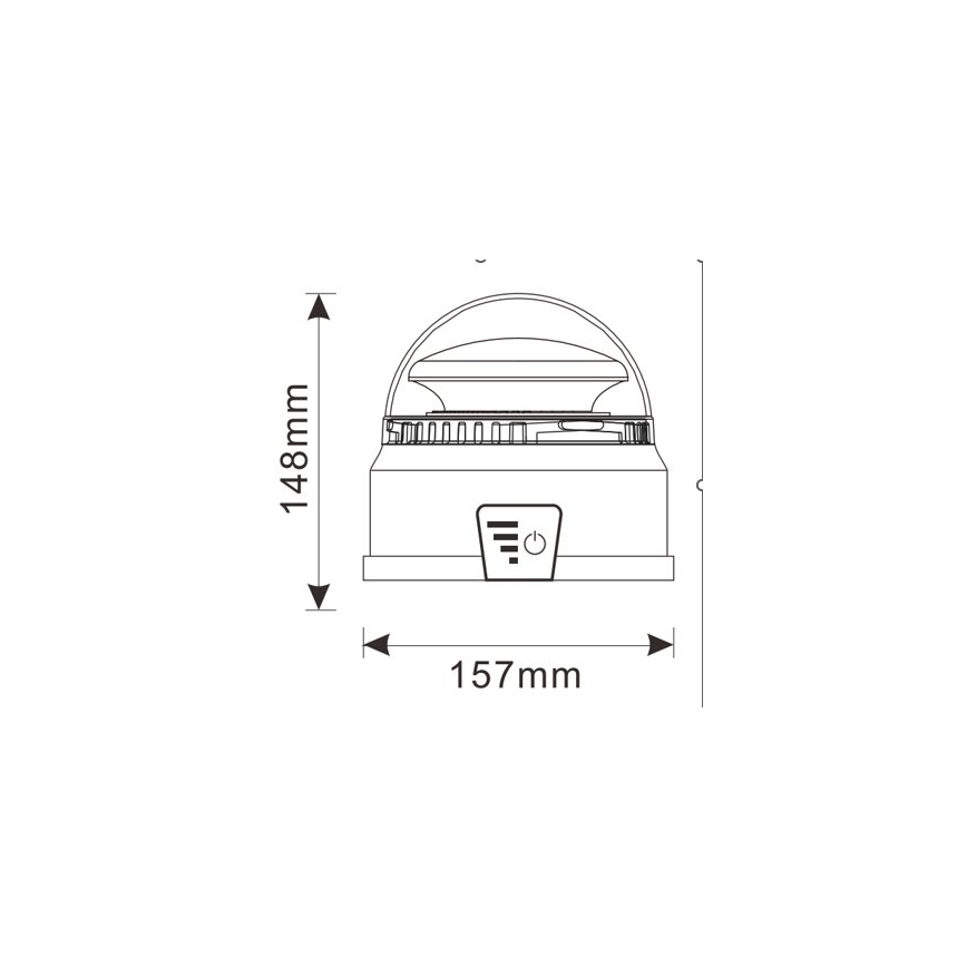 Baliza de advertencia LED/12-24V IP65