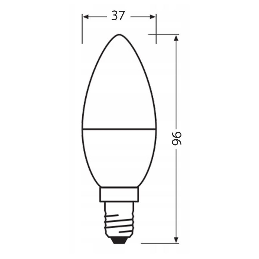 LED Bombilla hecha de plástico reciclado B40 E14/4,9W/230V 4000K - Ledvance