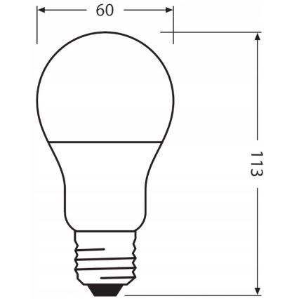 LED Bombilla hecha de plástico reciclado E27/10W/230V 2700K - Ledvance
