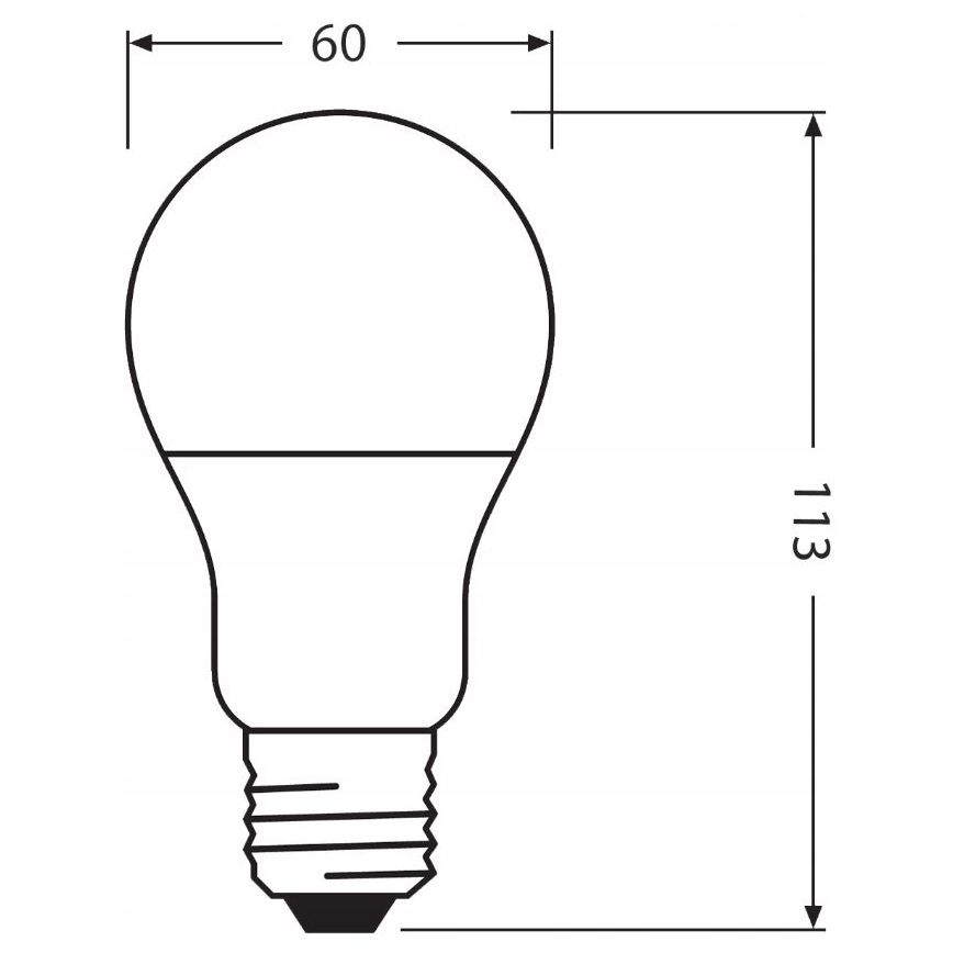 LED Bombilla hecha de plástico reciclado E27/10W/230V 2700K - Ledvance