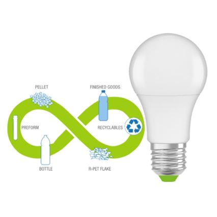 LED Bombilla hecha de plástico reciclado E27/13W/230V 4000K - Ledvance