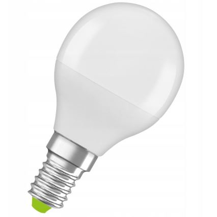 LED Bombilla hecha de plástico reciclado P45 E14/4,9W/230V 2700K - Ledvance