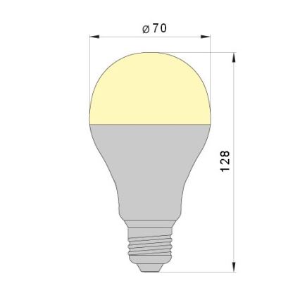 LED Bombilla LEDSTAR A70 E27/18W/230V 3000K