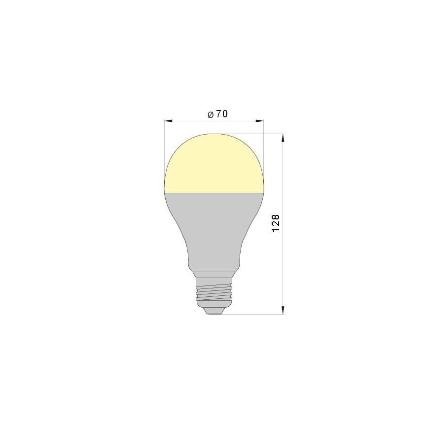LED Bombilla LEDSTAR A70 E27/18W/230V 3000K