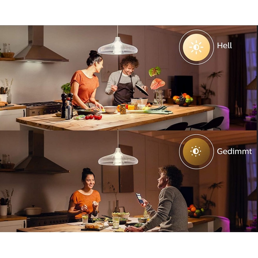 LED Bombilla Philips Hue WHITE E67 E27/15,5W/230V