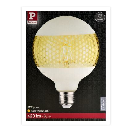 LED Bombilla regulable CLASSIC G125 E27/4,5W/230V 2500K - Paulmann 28770