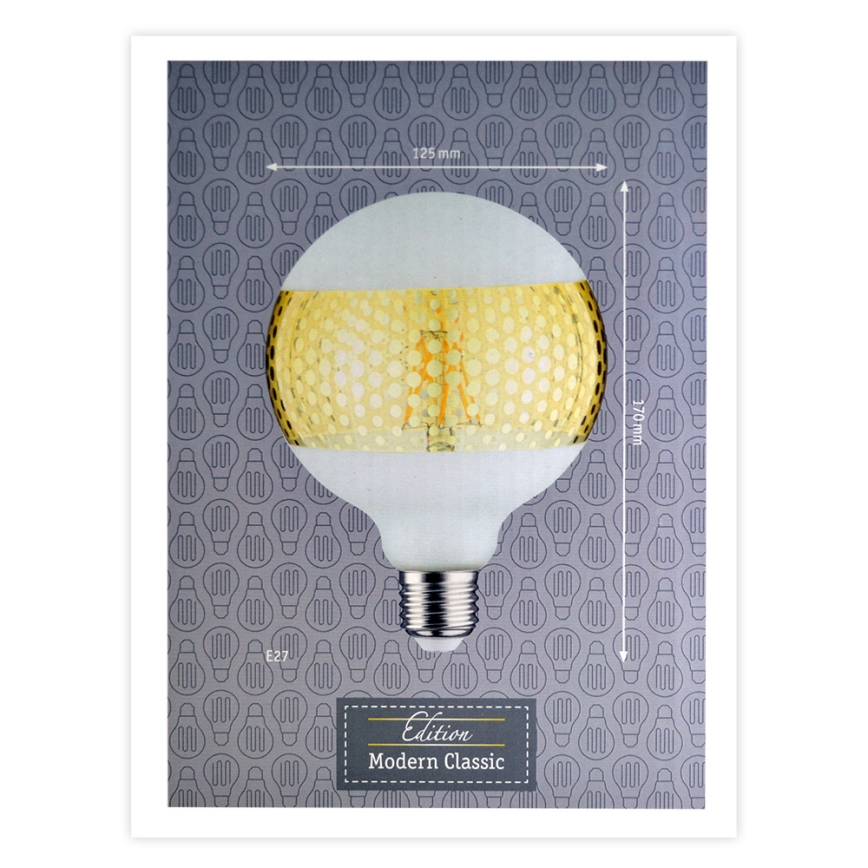 LED Bombilla regulable CLASSIC G125 E27/4,5W/230V 2500K - Paulmann 28770