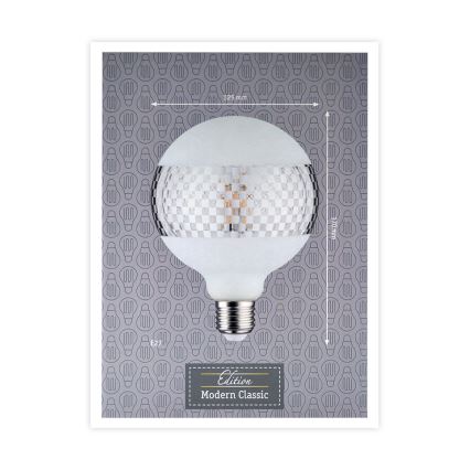 LED Bombilla regulable CLASSIC G125 E27/4,5W/230V 2600K - Paulmann 28742