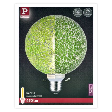 LED Bombilla regulable MOSAIC G125 E27/5W/230V 2700K - Paulmann 28747