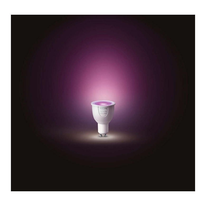 LED Bombilla regulable Philips HUE WHITE AND COLOR AMBIANCE GU10/5,7W/230V