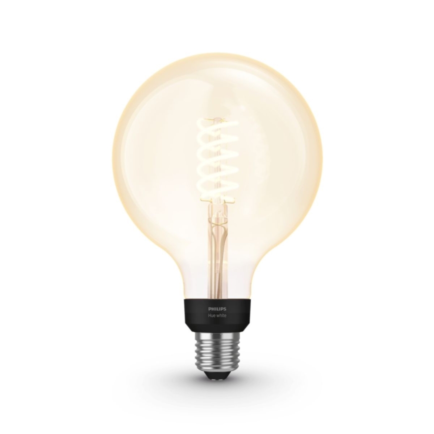 LED Bombilla regulable Philips Hue WHITE FILAMENT G125 E27/7W/230V 2100K