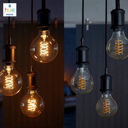 LED Bombilla regulable Philips HUE WHITE FILAMENT G93 E27/7W/230V