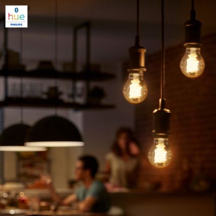 LED Bombilla regulable Philips HUE WHITE FILAMENT G93 E27/7W/230V