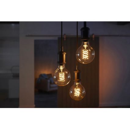 LED Bombilla regulable Philips HUE WHITE FILAMENT G93 E27/7W/230V