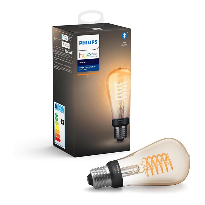 LED Bombilla regulable Philips Hue WHITE FILAMENT ST64 E27/7W/230V 2100K