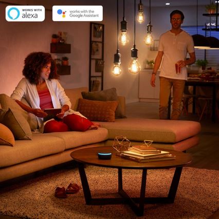 LED Bombilla regulable Philips HUE WHITE FILAMENT ST64 E27/7W/230V