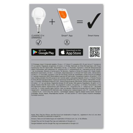 LED Bombilla regulable SMART+ E14/5W/230V 2700K Wi-Fi - Ledvance