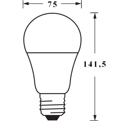 LED Bombilla regulable SMART+ E27/14W/230V 2700K-6500K Wi-Fi - Ledvance