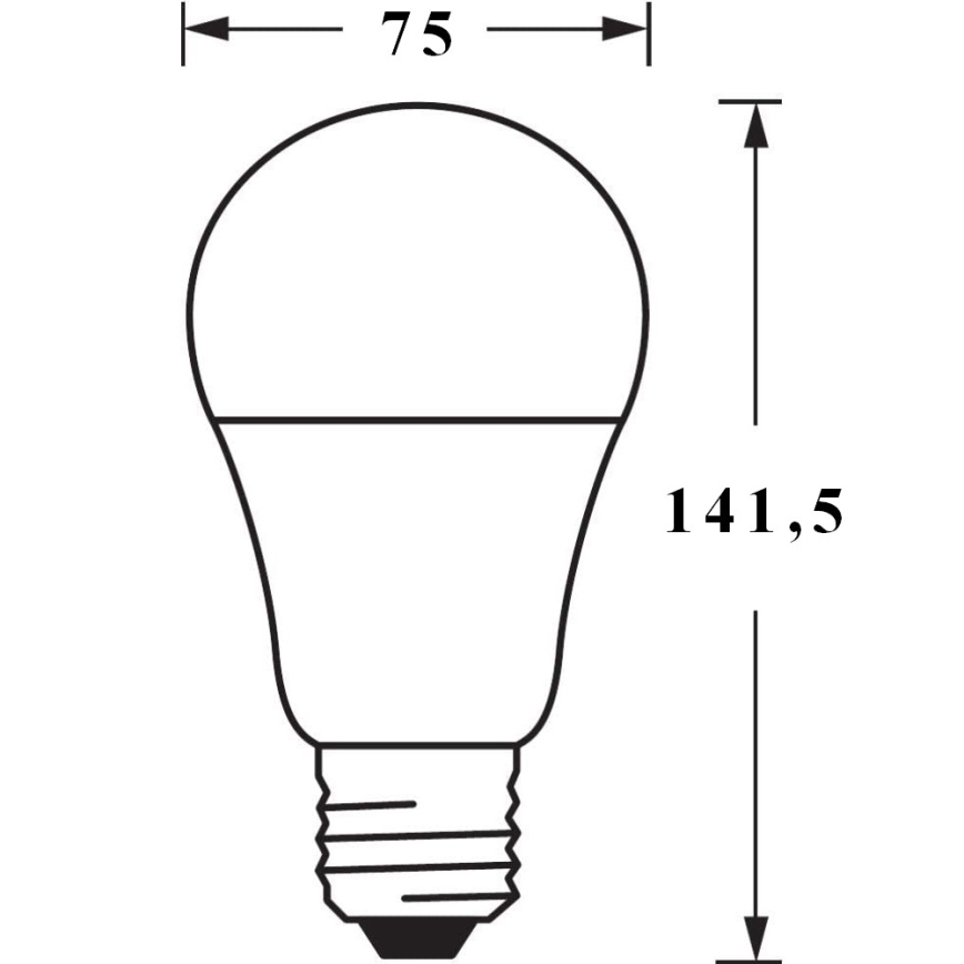 LED Bombilla regulable SMART+ E27/14W/230V 2700K-6500K Wi-Fi - Ledvance