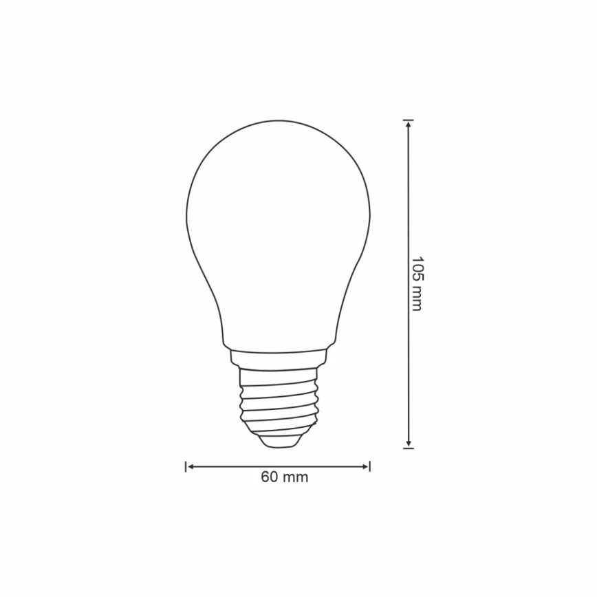 LED Bombilla regulable VINTAGE A60 E27/7W/230V 2700-6500K Wi-fi Tuya