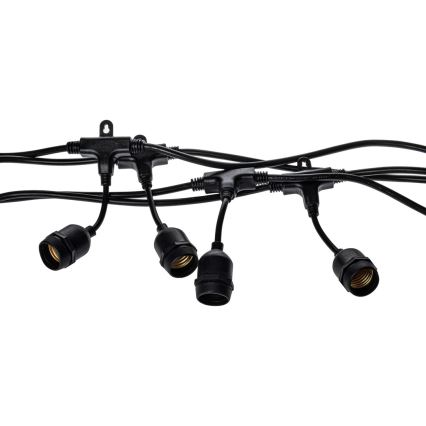 LED Cadena decorativa exterior GIRLANDA 10 m 10xE27/1,5W/230V IP44