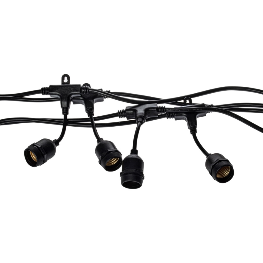 LED Cadena decorativa exterior GIRLANDA 10 m 10xE27/1,5W/230V IP44