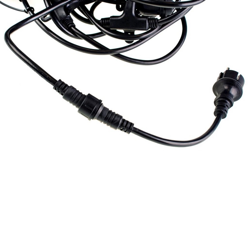LED Cadena decorativa exterior GIRLANDA 10 m 10xE27/1,5W/230V IP44