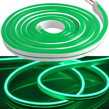 LED Cinta NEON 2 m LED/14W/12V IP65 verde