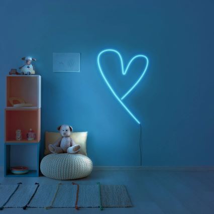 LED Cinta NEON 2 m LED/17W/12V IP65 azul