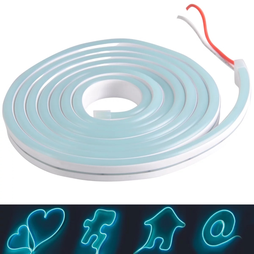 LED Cinta NEON 5 m LED/27W/12V IP65 azul