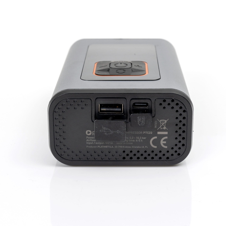 LED Compresor de bolsillo digital 3en1 4000 mAh 5W negro