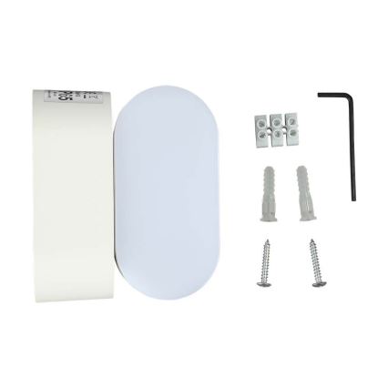 LED de exterior flexible aplique LED/5W/230V 3000K IP65 blanco
