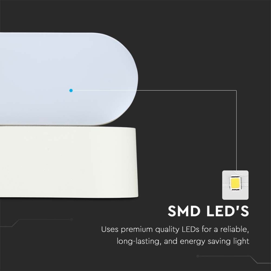 LED de exterior flexible aplique LED/5W/230V 4000K IP65 blanco