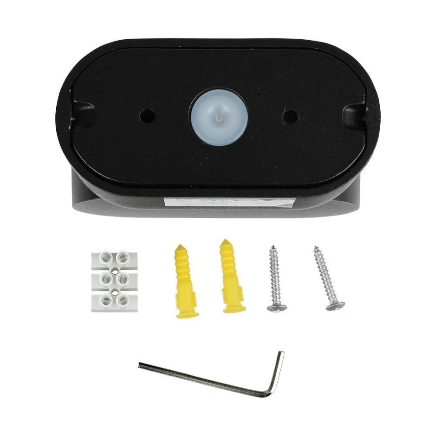 LED de exterior flexible aplique LED/5W/230V 4000K IP65 negro