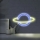LED Decoración de pared de neón PLANET LED/3W/3xAA USB azul/amarillo