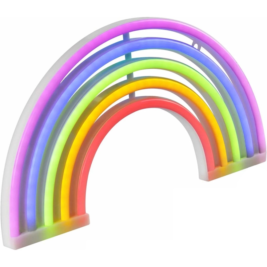 LED Decoración de pared de neón RAINBOW LED/3W/3xAA USB multicolor