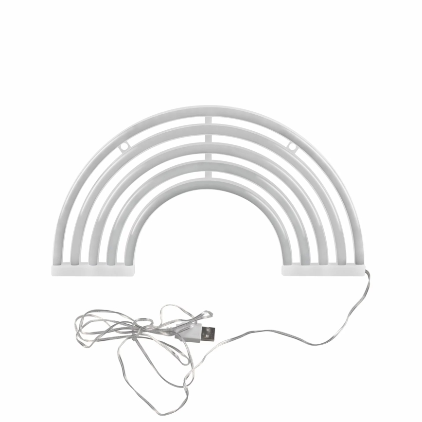 LED Decoración de pared de neón RAINBOW LED/3W/3xAA USB multicolor