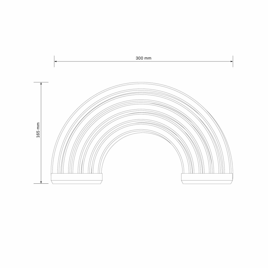 LED Decoración de pared de neón RAINBOW LED/3W/3xAA USB multicolor