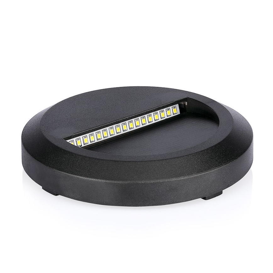 Lámpara LED para escaleras exterior LED/2W/230V IP65 3000K negra