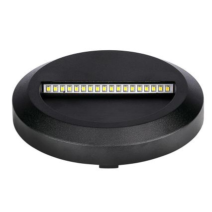 Lámpara LED para escaleras exterior LED/2W/230V IP65 3000K negra